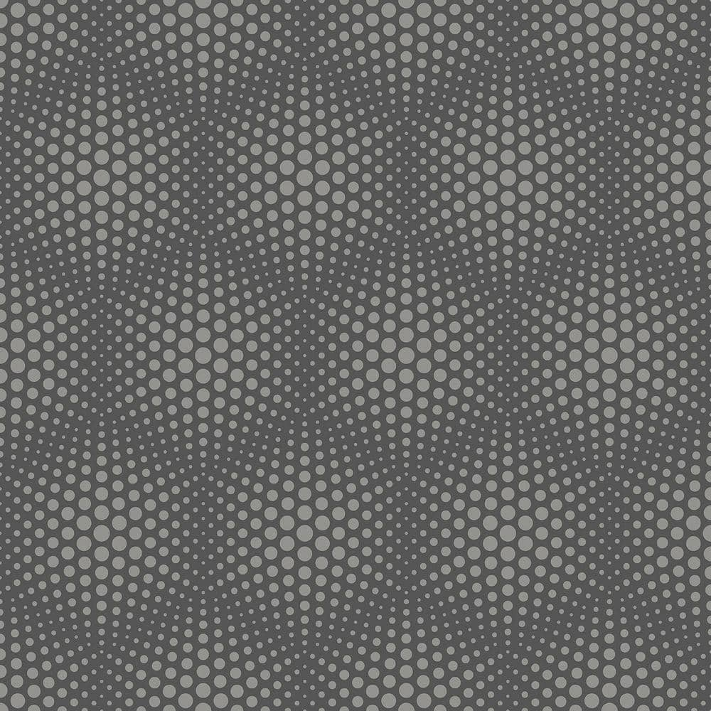Advantage Milo Dark Grey Bubble Geometric Wallpaper