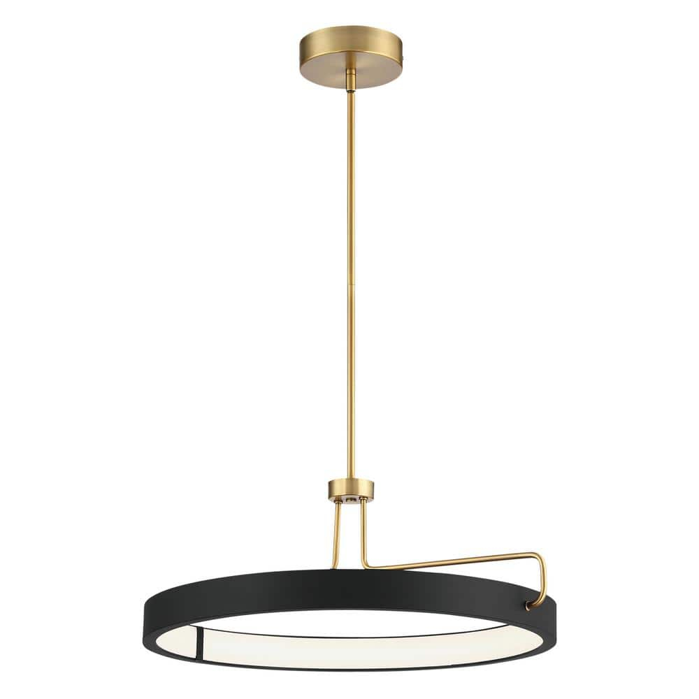 37082-017-Eurofase Lighting-Pemberton - 26 Inch 32W 1 LED Convertible Pendant-Black Finish
