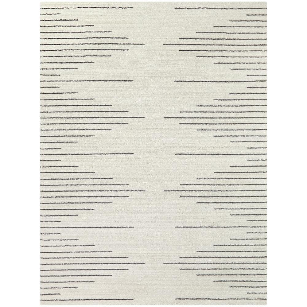 Chatham Cream 9 ft. x 12 ft. Stripe Area Rug