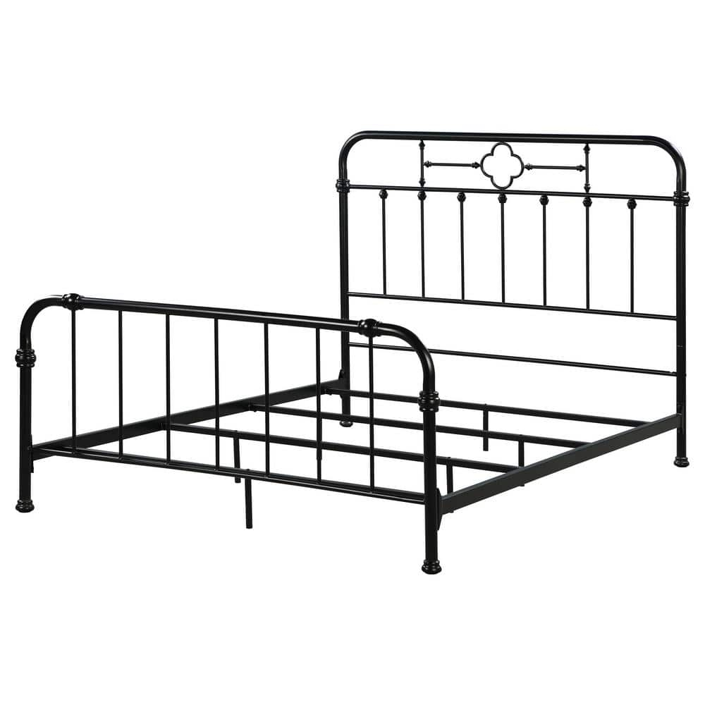 Packlan Queen Metal Panel Bed Matte Black