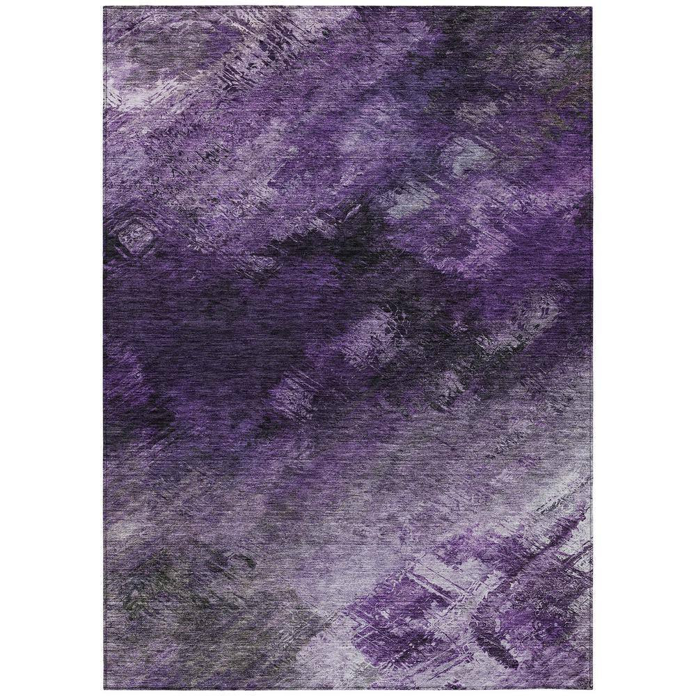 Addison Rugs Chantille Indoor/Outdoor Transitional Modern Purple Washable Rectangle Rug, 5' x 7'6"