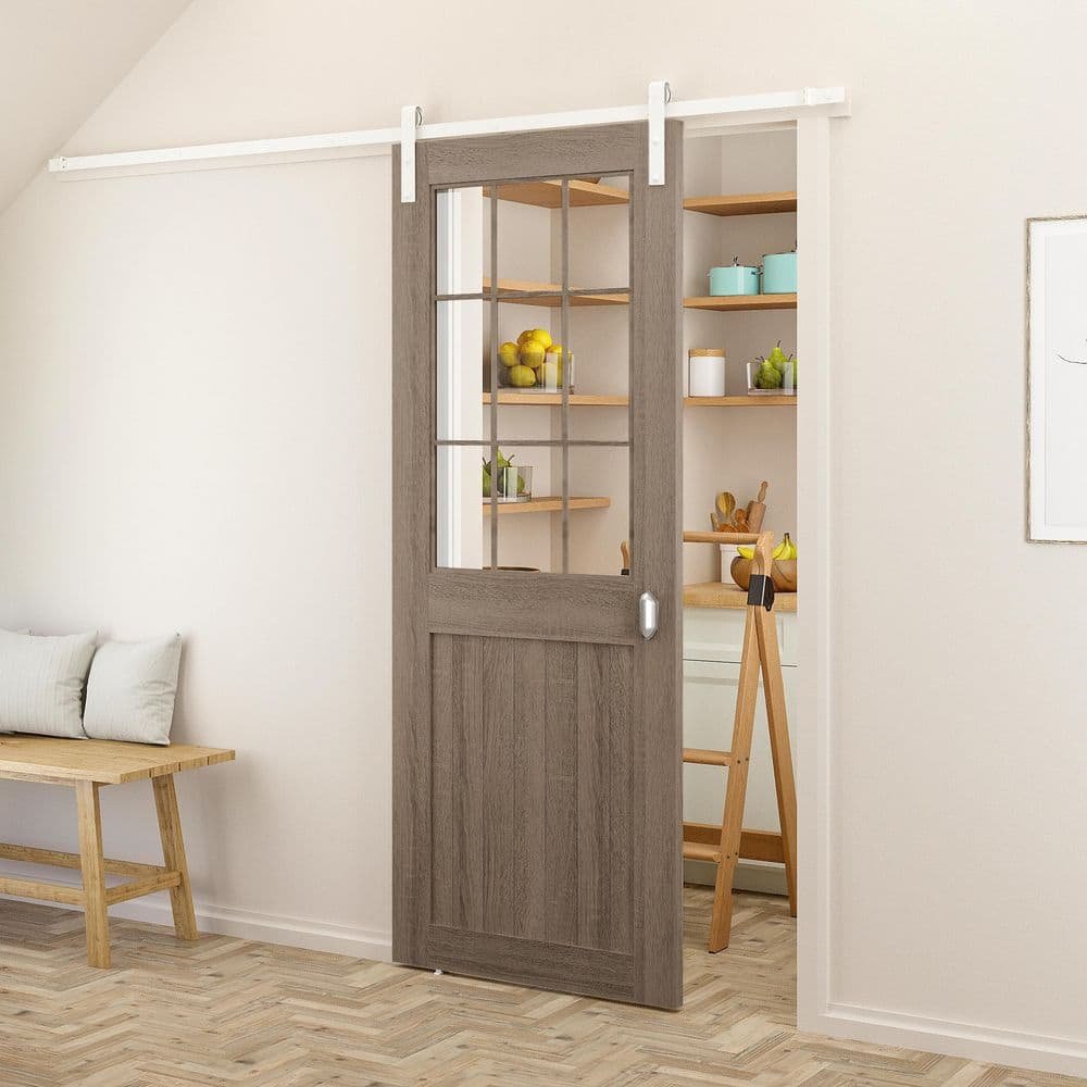 Quiet Glide 96 inch Standard Single Barn Door Hardware Kit (Door Not Included)