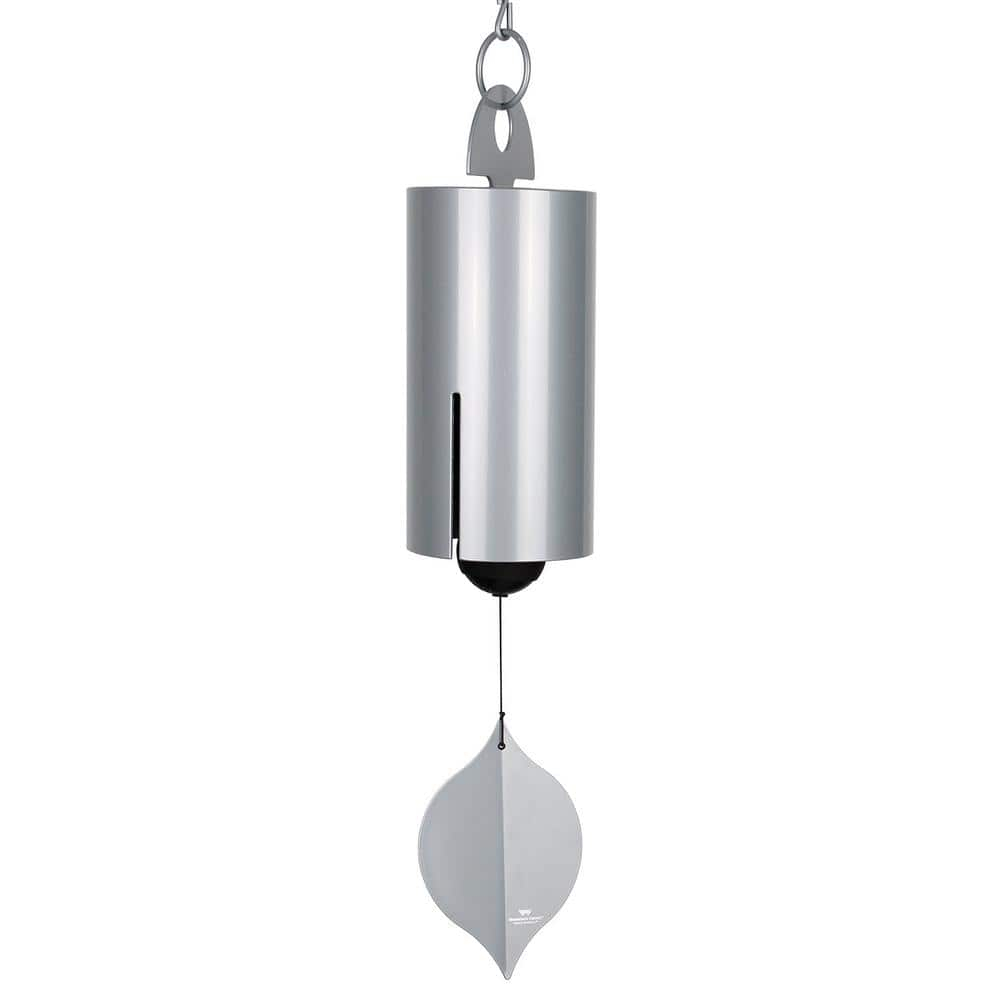 Woodstock Windchimes Heroic Windbell Harbor Gray, Wind Chimes For Outside, Wind Chimes For Garden, Patio, and Outdoor Décor, 40"L