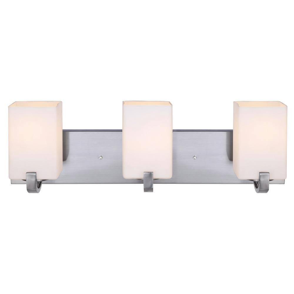 Palmer 3-Light Brushed Nickel Bath Light