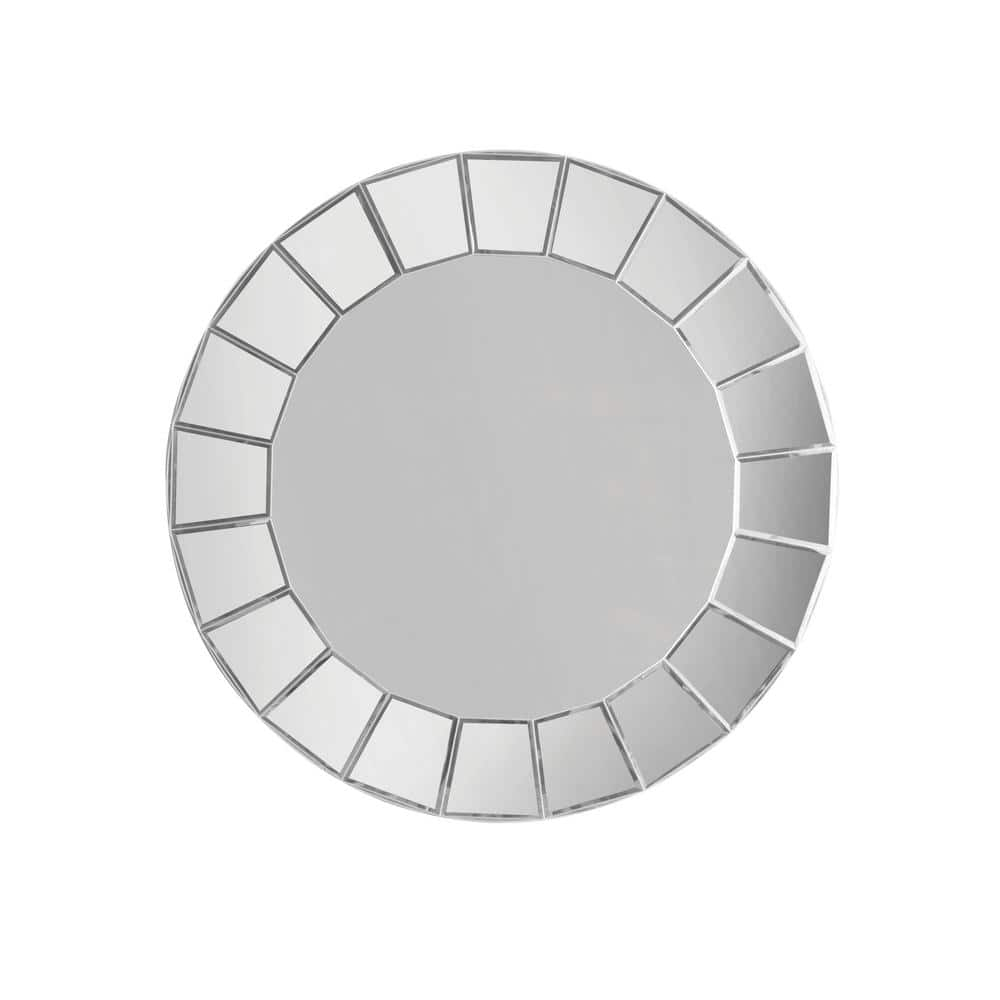 31.5" Sunburst Round Frameless High-Definition Decorative Mirror