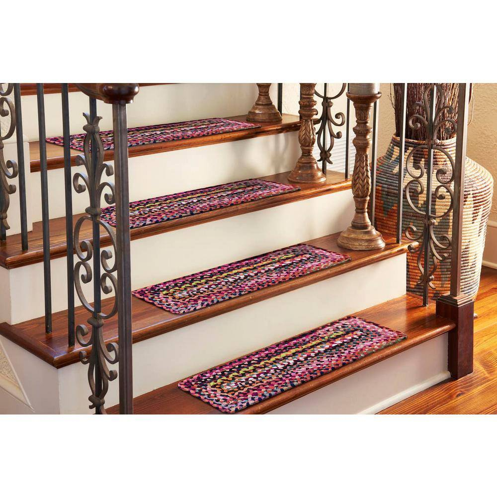 Handmade Colorful Braided Chindi Rectangular Rug 3x5