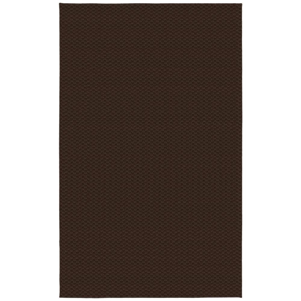Garland Rug Medallion Polypropylene Mocha Indoor Area Rug, 3' x 5'