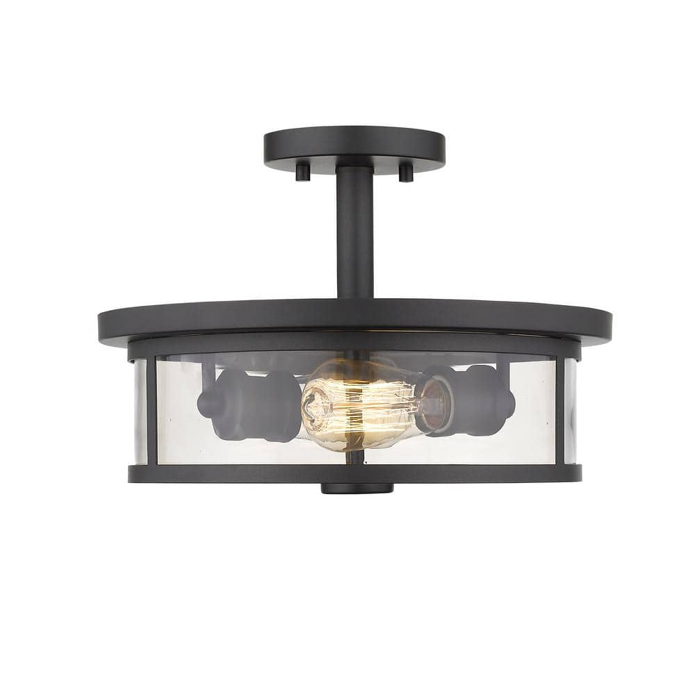 Z-Lite Savannah 2 - Light Semi-Flush Mount in  Bronze