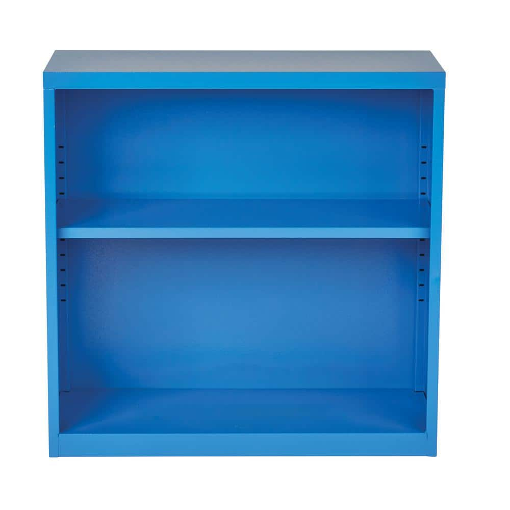 2 Shelf Metal Blue Bookcase by OSP Home Furnishings