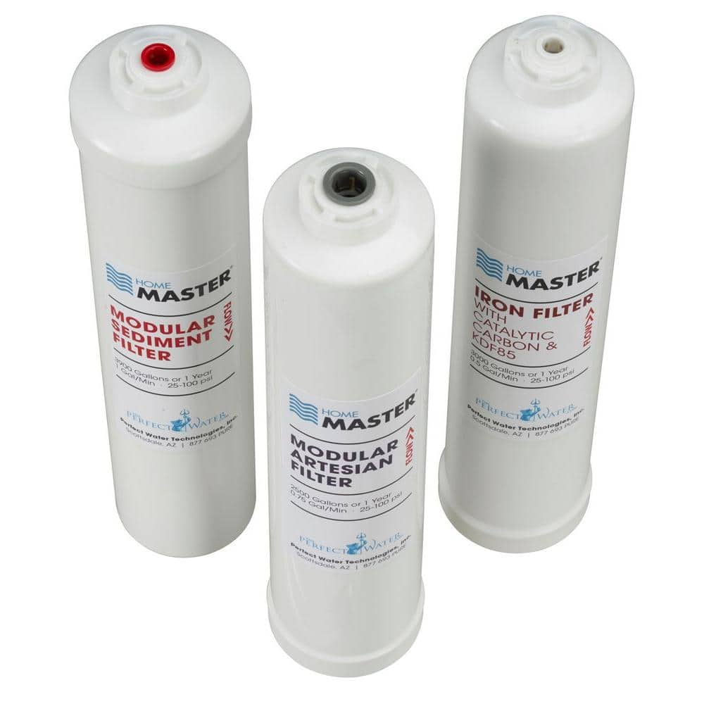 ISet-TMA-HGP HydroGardener Pro Replacement Water Filter Change Set, 1/4in sediment, 1/4in Iron, 3/8in Artesian
