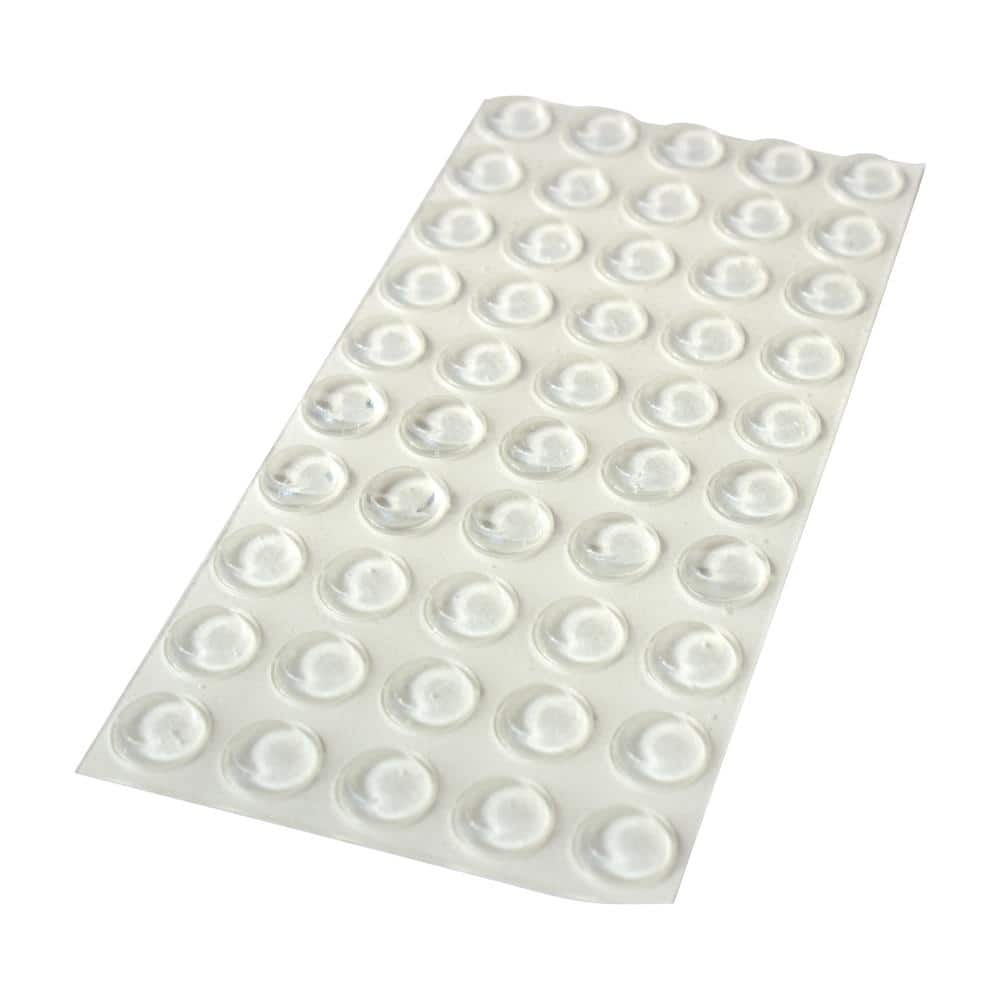Rok Flat Head Door, Drawer, & Furniture Bumpers 0.375" Diameter, 120 Pack
