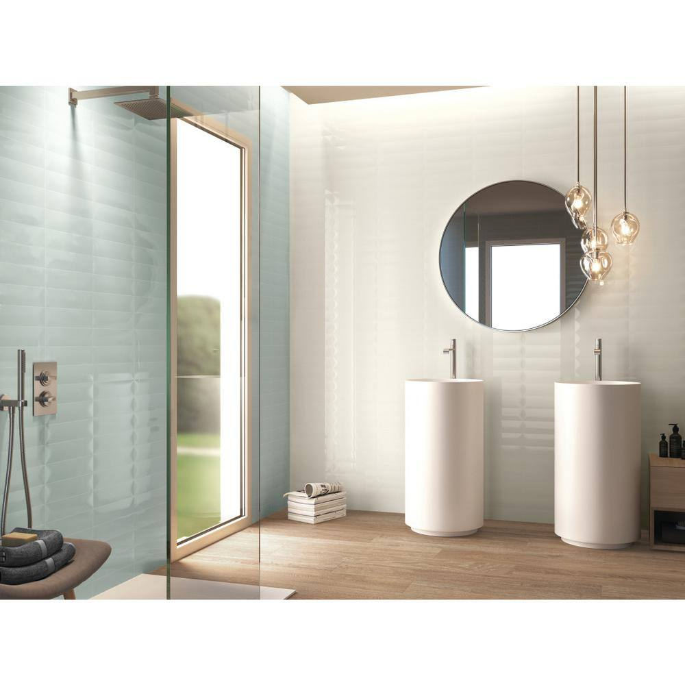 Sphere™ 3" x 12" Beveled Ceramic Brick Look Tile