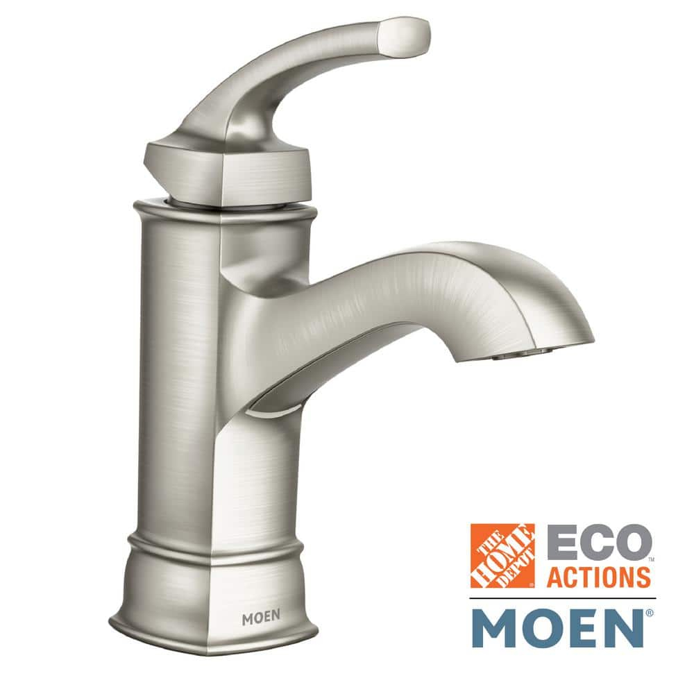 Hensley Brushed Nickel Single Handle Bathroom Faucet