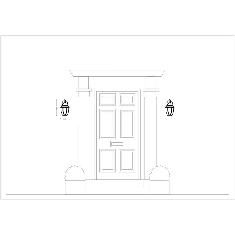 Bakersville Outdoor Oval Wall Light