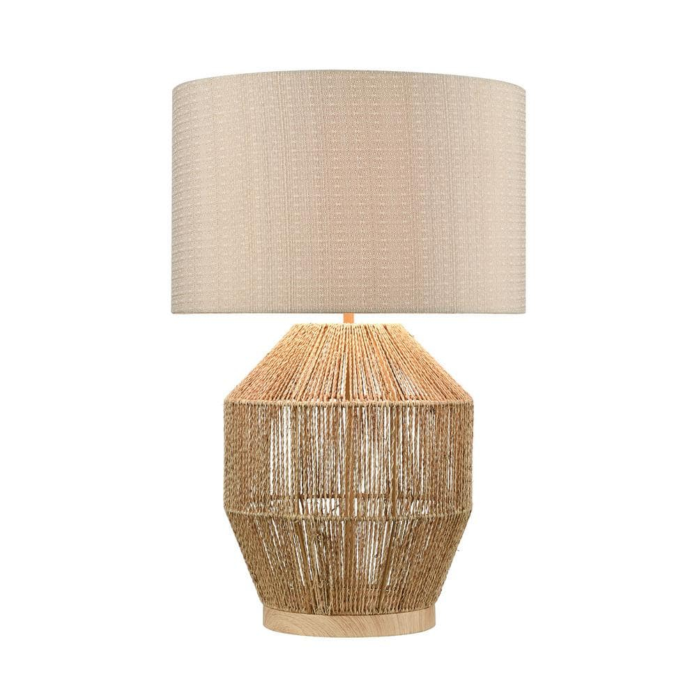 Elk Home 16-Inch Wide Corsair Table Lamp, Transitional, Natural