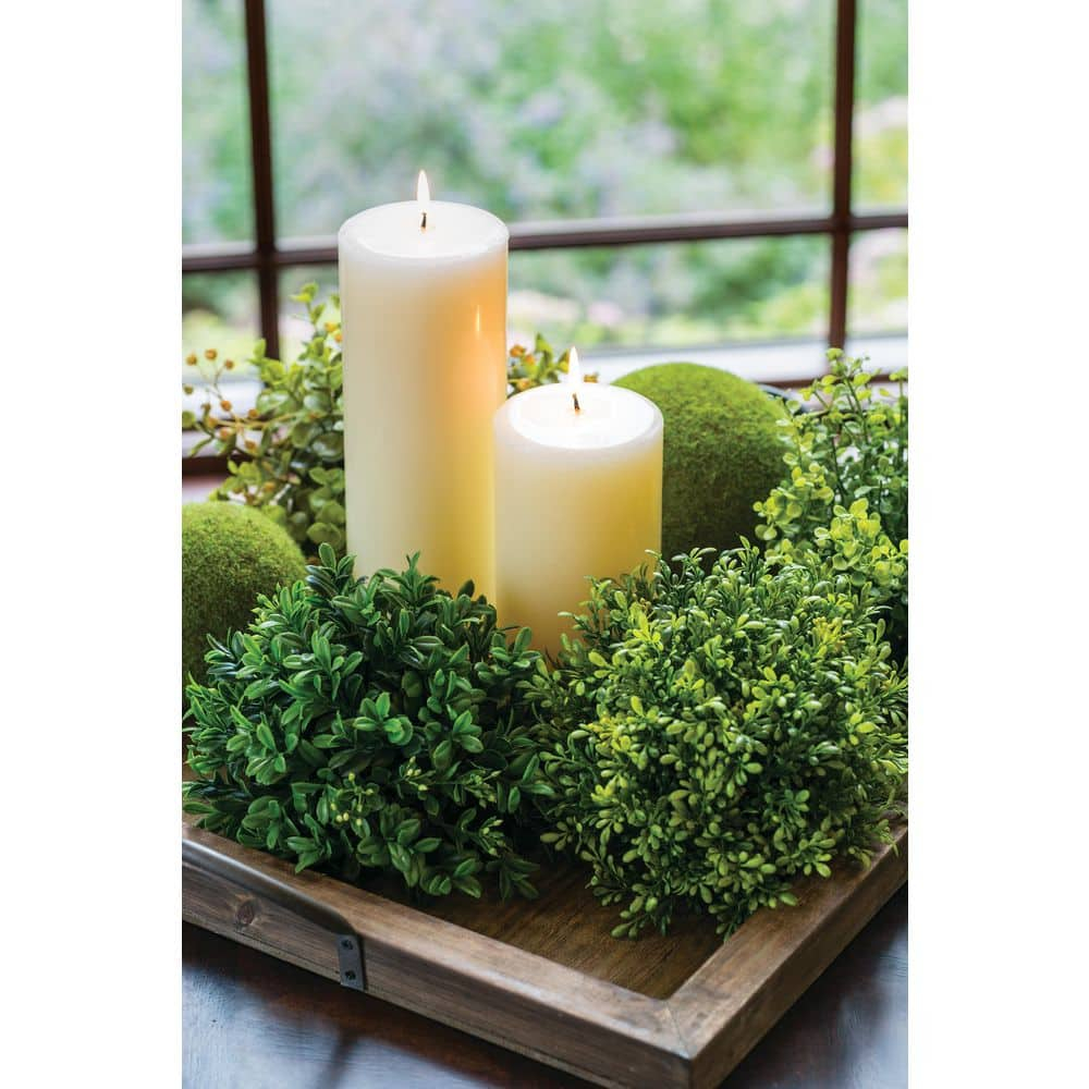 Sullivans New England Boxwood 1/2 Orb Decorative Easter Filler 4.5"H Green