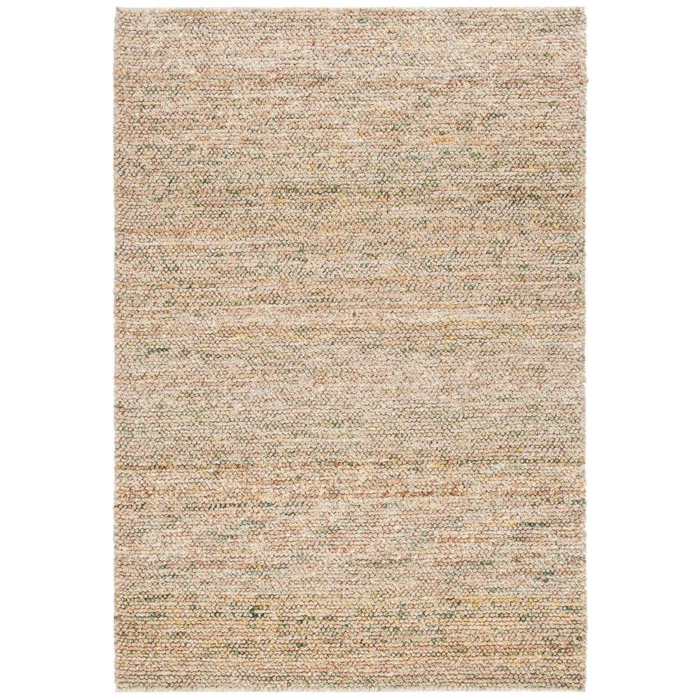 SAFAVIEH Bohemian Martha Solid Area Rug, Natural/Green, 8' x 10'