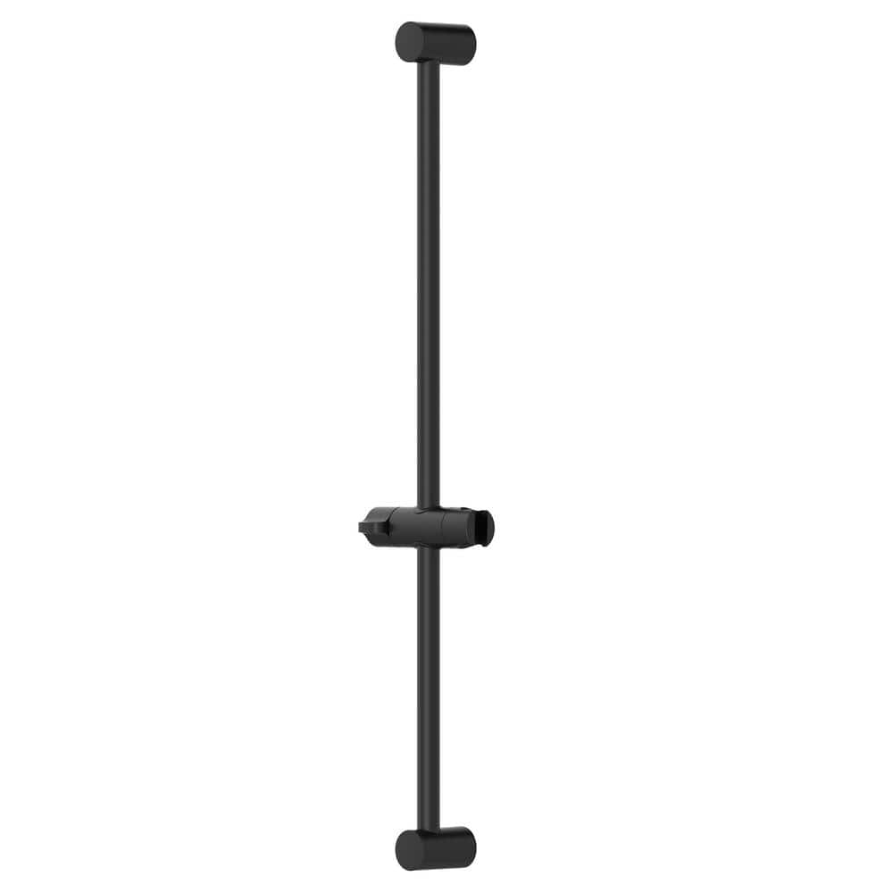 Matte Black 30-Inch Adjustable Shower Slide Bar