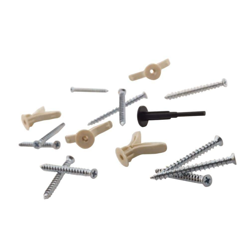 (3 pack) Rubbermaid Fast Track Garage Storage Rail Hardware Pack