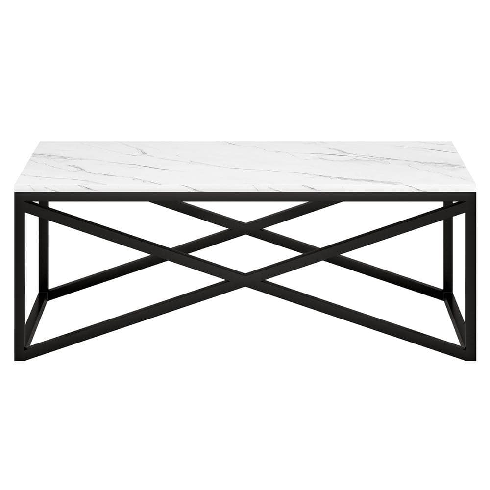 Henn&Hart 46" Blackened Bronze Metal Coffee Table
