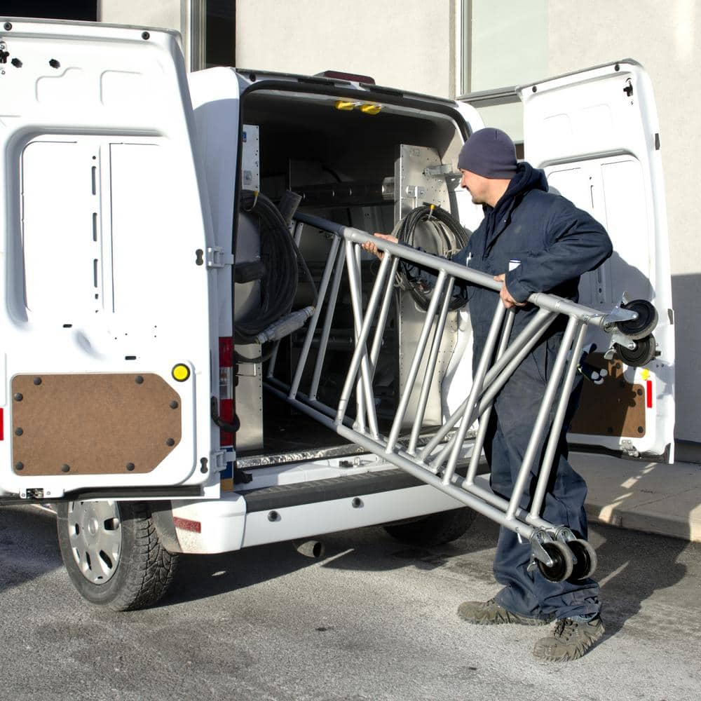 METALTECH Scaffold,4-45/64 ft.L,Aluminum,700 lb. I-CAIRC