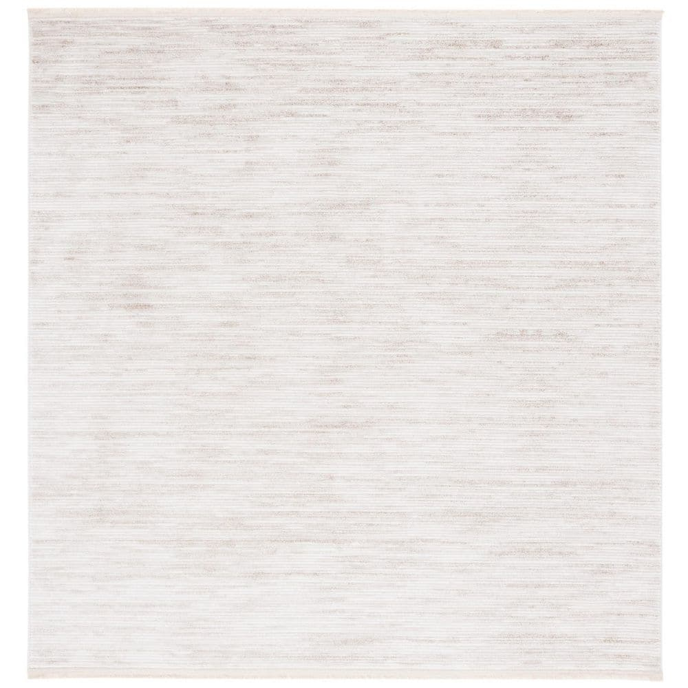 SAFAVIEH Whisper Zoolander Camo Area Rug, Ivory/Beige, 6'7" x 6'7" Square