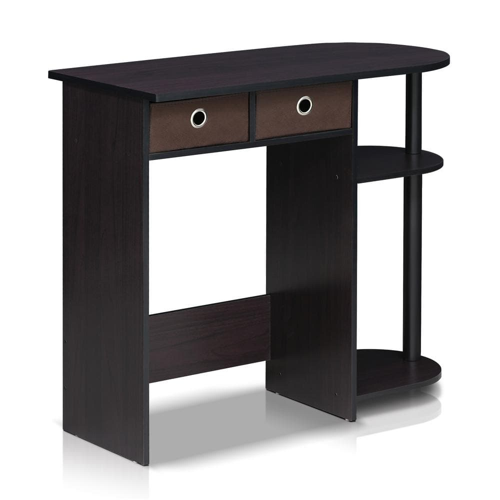 Furinno Go Green Home Laptop Notebook Computer Desk/Table, Dark Walnut, 11193DWN
