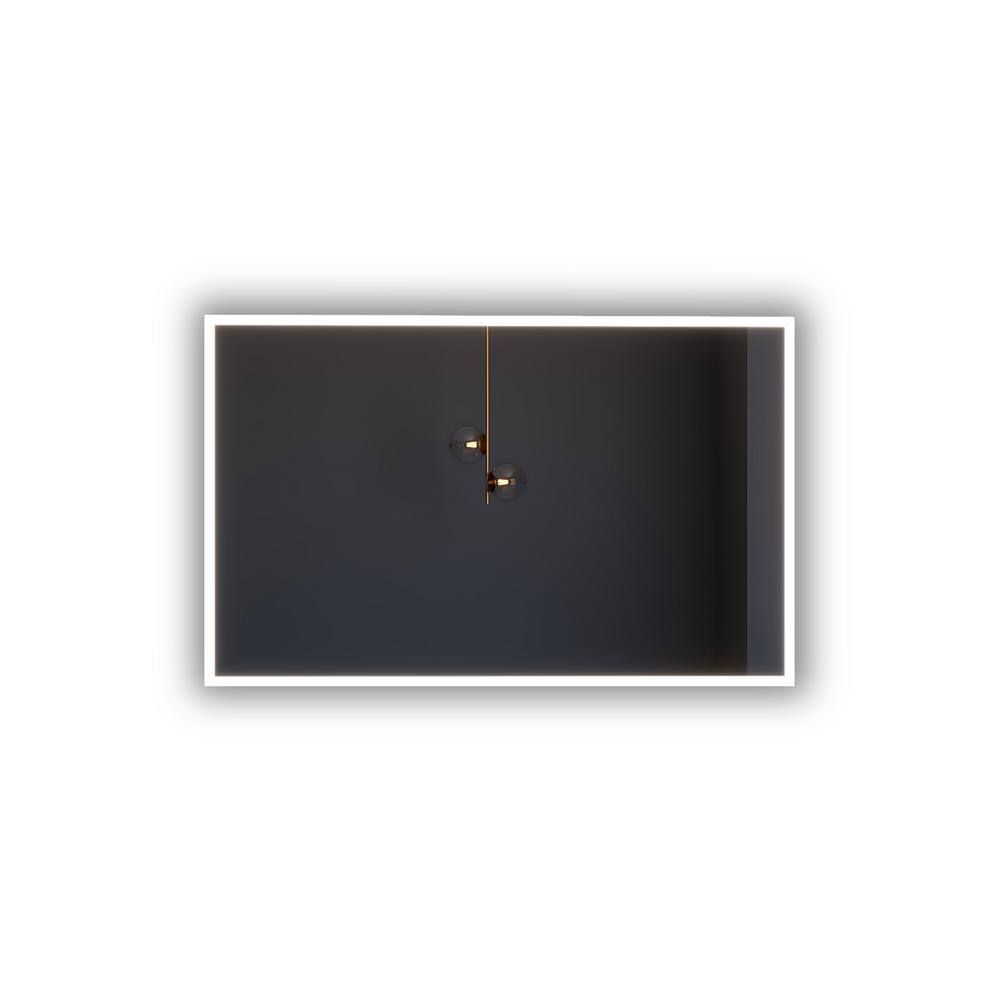 CastelloUSA Lisa 48 in. W x 30 in. H Rectangular  Wall-Mount Bathroom Vanity Mirror