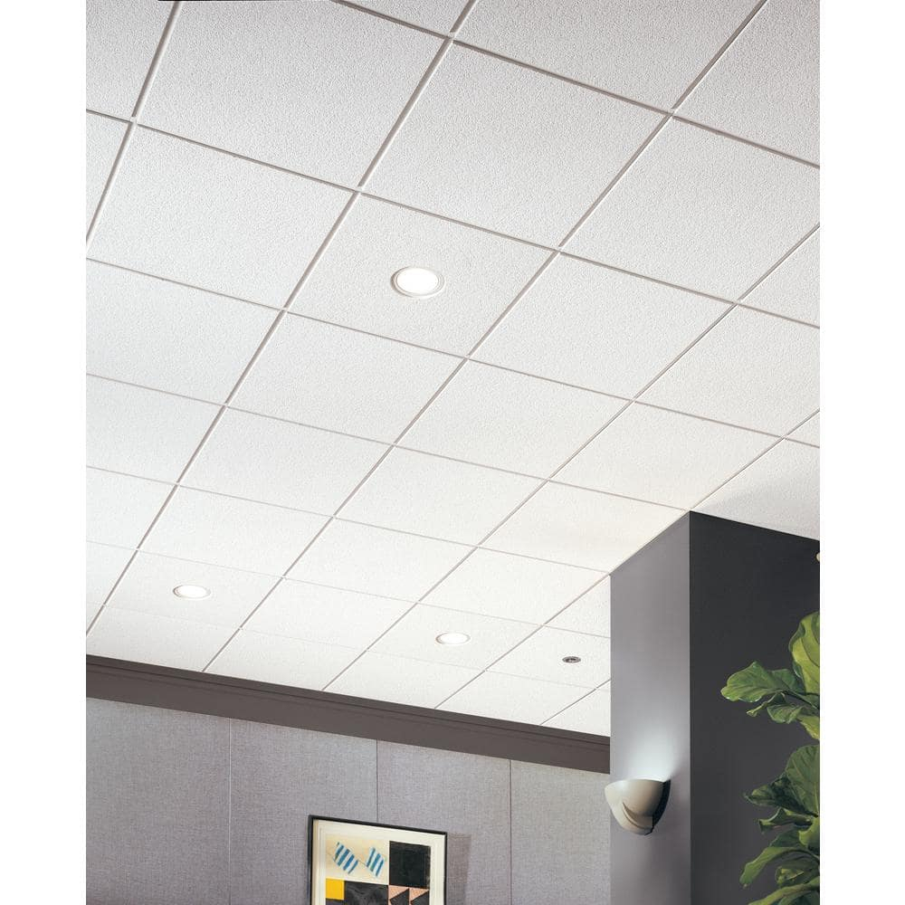 Cirrus Angled Tegular 15/16 2 ft. x 2 ft. Drop-in Mineral Fiber Ceiling Tile