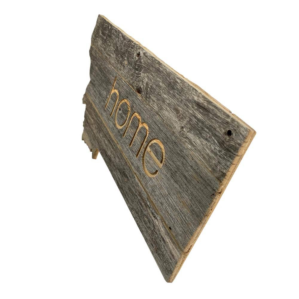 Large Rustic Farmhouse Montana Home State Reclaimed Wood Wall Sign