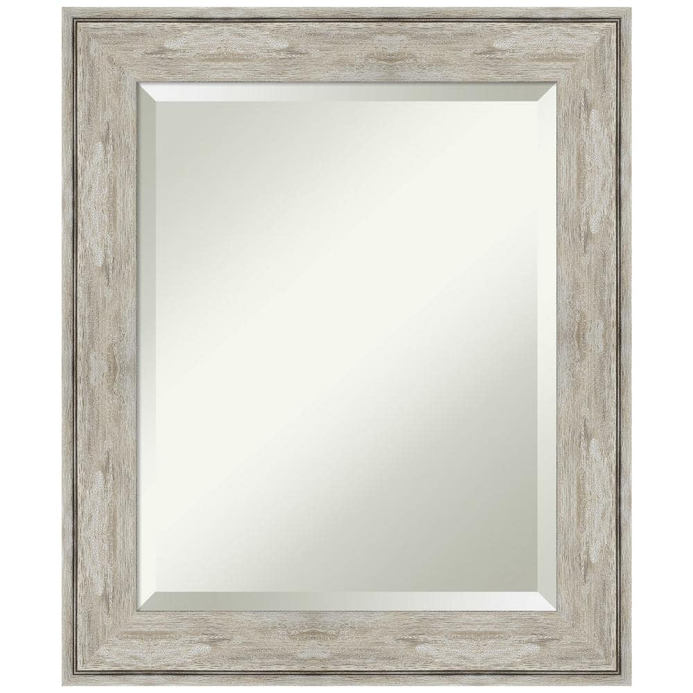 Amanti Art Crackled Metallic Framed Wall Mirror - 20.88 x 24.88 in