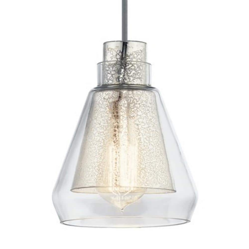 Kichler Lighting Evie 1 - Light Pendant in  Brushed Nickel
