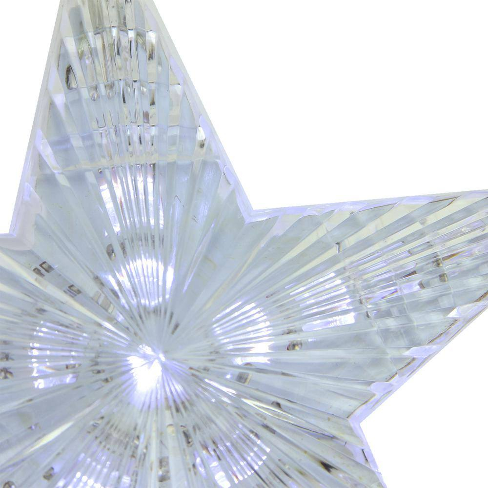 Northlight Cascading Star Christmas Lights - White - 3.5' Clear Wire - 3ct
