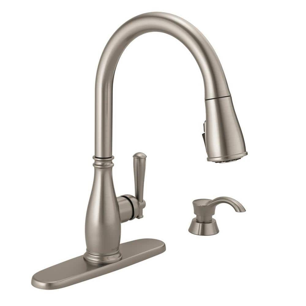 Delta Charmaine One Handle Stainless Steel Kitchen Faucet