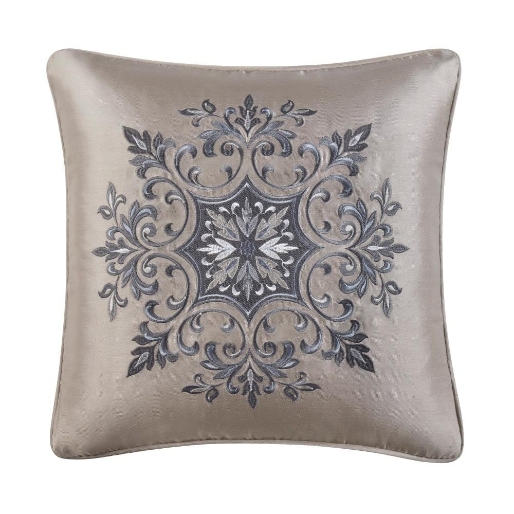 Five Queens Court Leonard 18" Square Decorative Throw Pillow