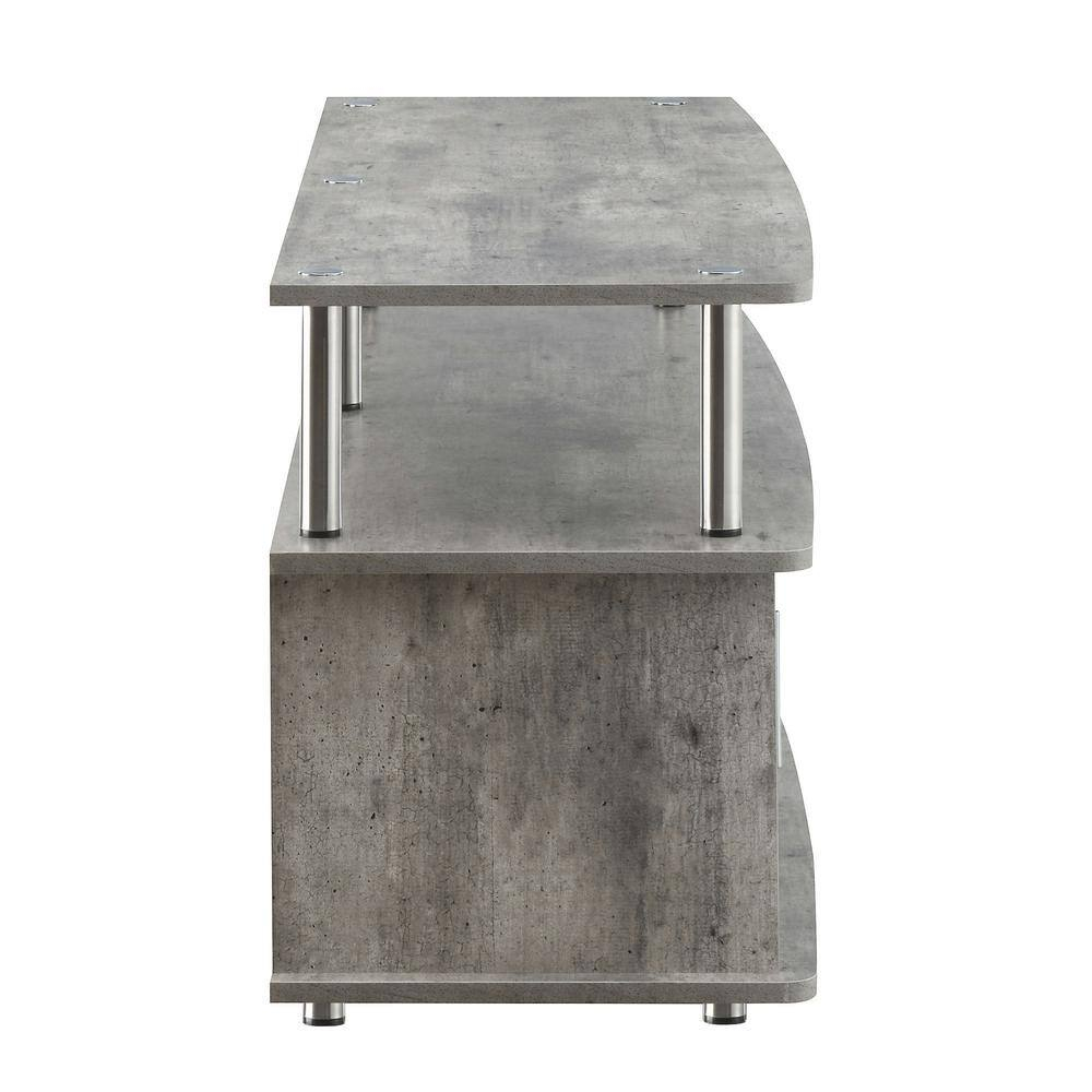 Convenience Concepts Designs2Go Monterey TV Stand, Faux Birch/Black