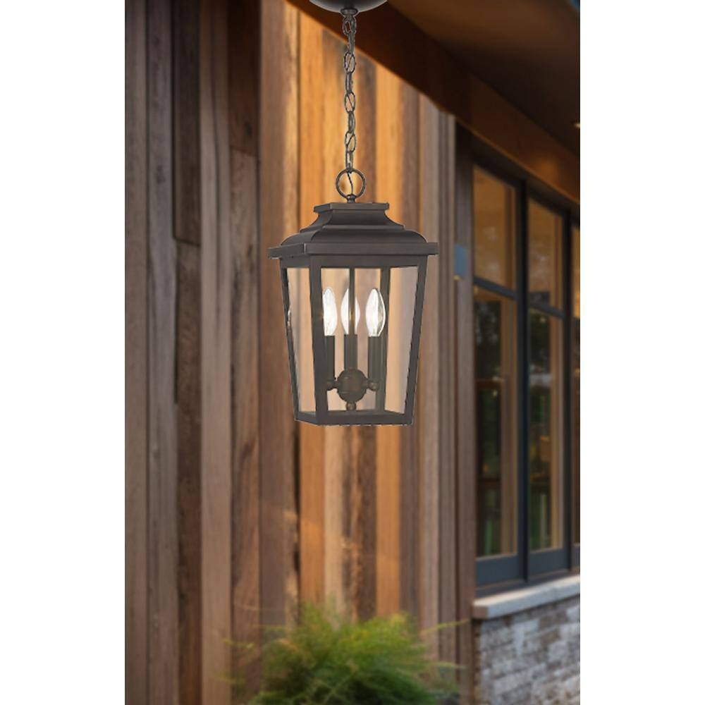 Minka Lavery - Irvington Manor - 3 Light Outdoor Pendant-15.5 Inches Tall and