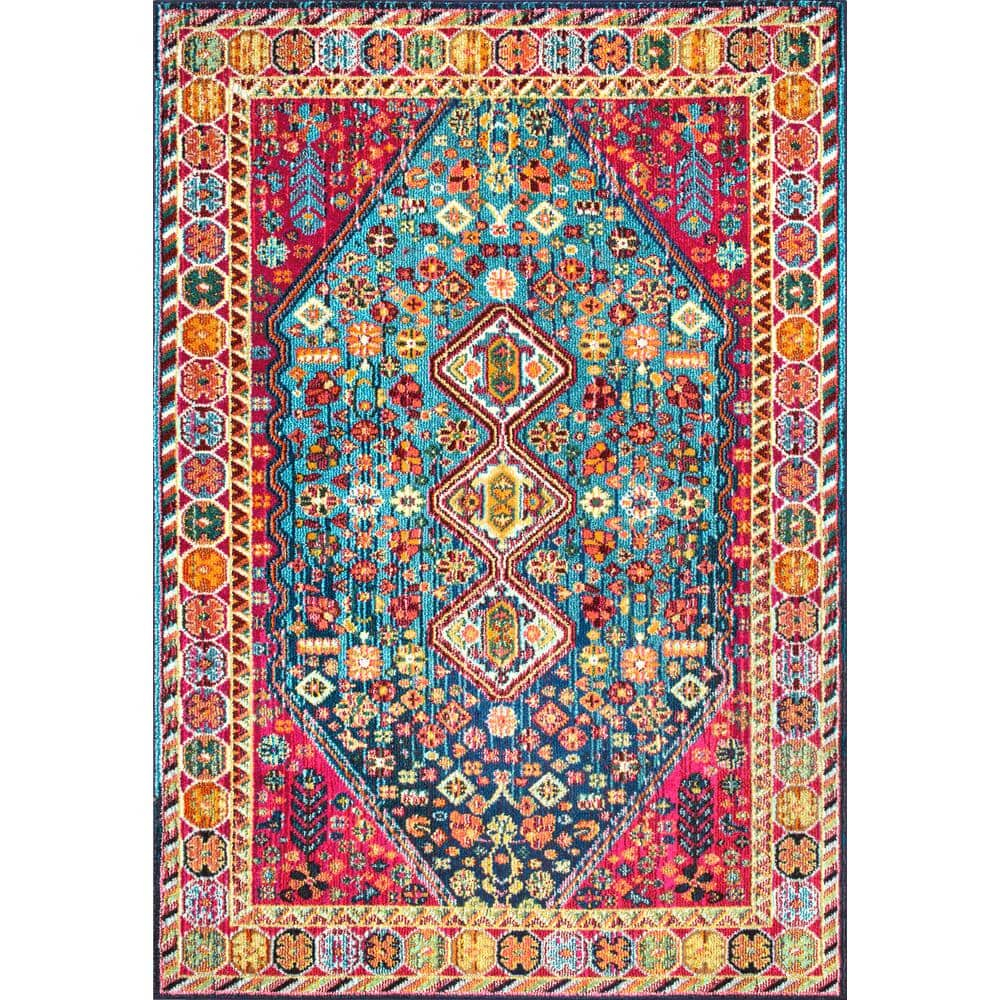 nuLOOM Erline Colorful Bohemian Area Rug, 5' 3" x 7' 7", Multi