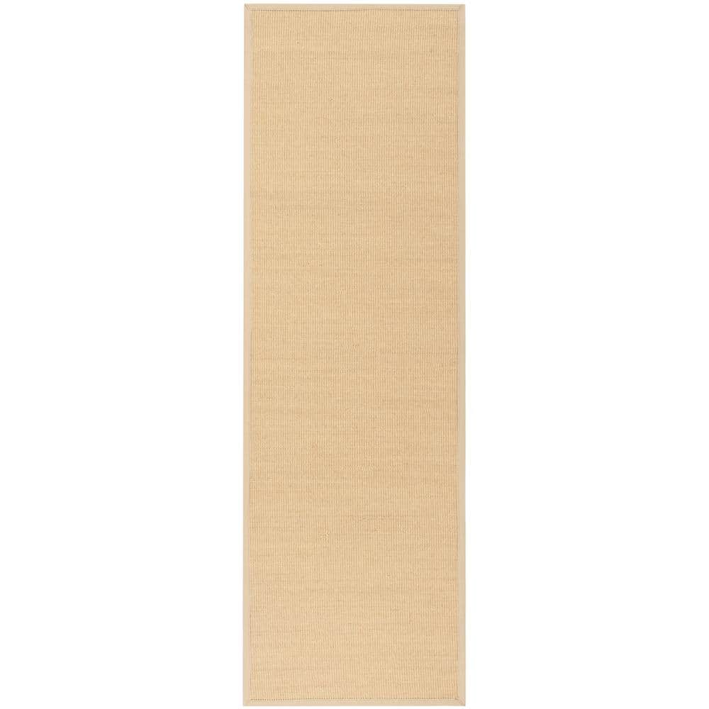 SAFAVIEH Natural Fiber Keane Solid Runner Rug, Natural/Ivory, 2'6" x 10'