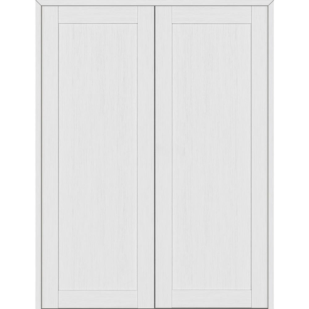 Belldinni 1 Panel Shaker Manufactured Wood Paneled Double Swing Interior Door