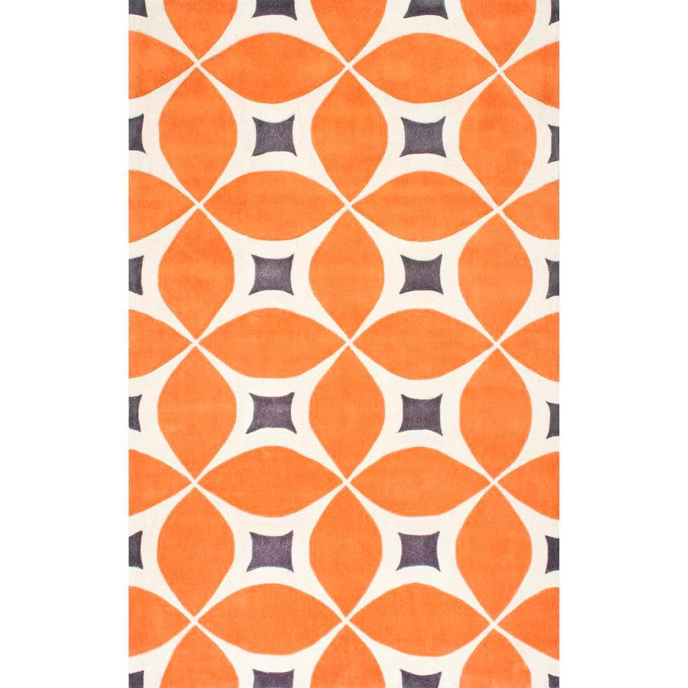 nuLOOM Gabriela Contemporary Accent Rug, 3' x 5', Deep Orange