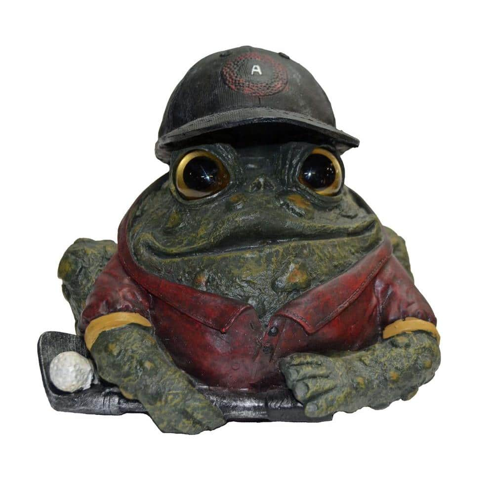 HomeStyles Golfer Character Toad/Frog Garden Statue