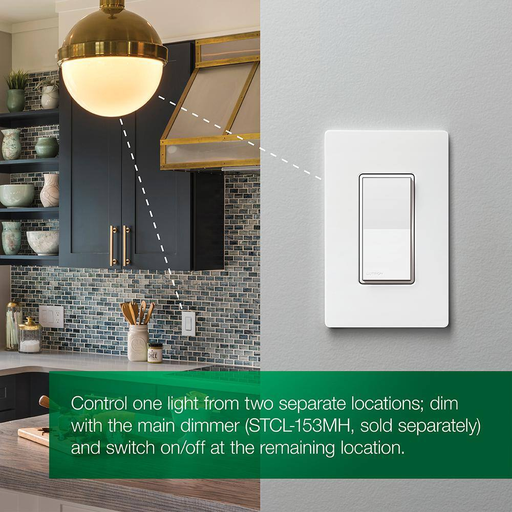 Light Almond Smart Rocker Accessory Switch for LED Dimmers