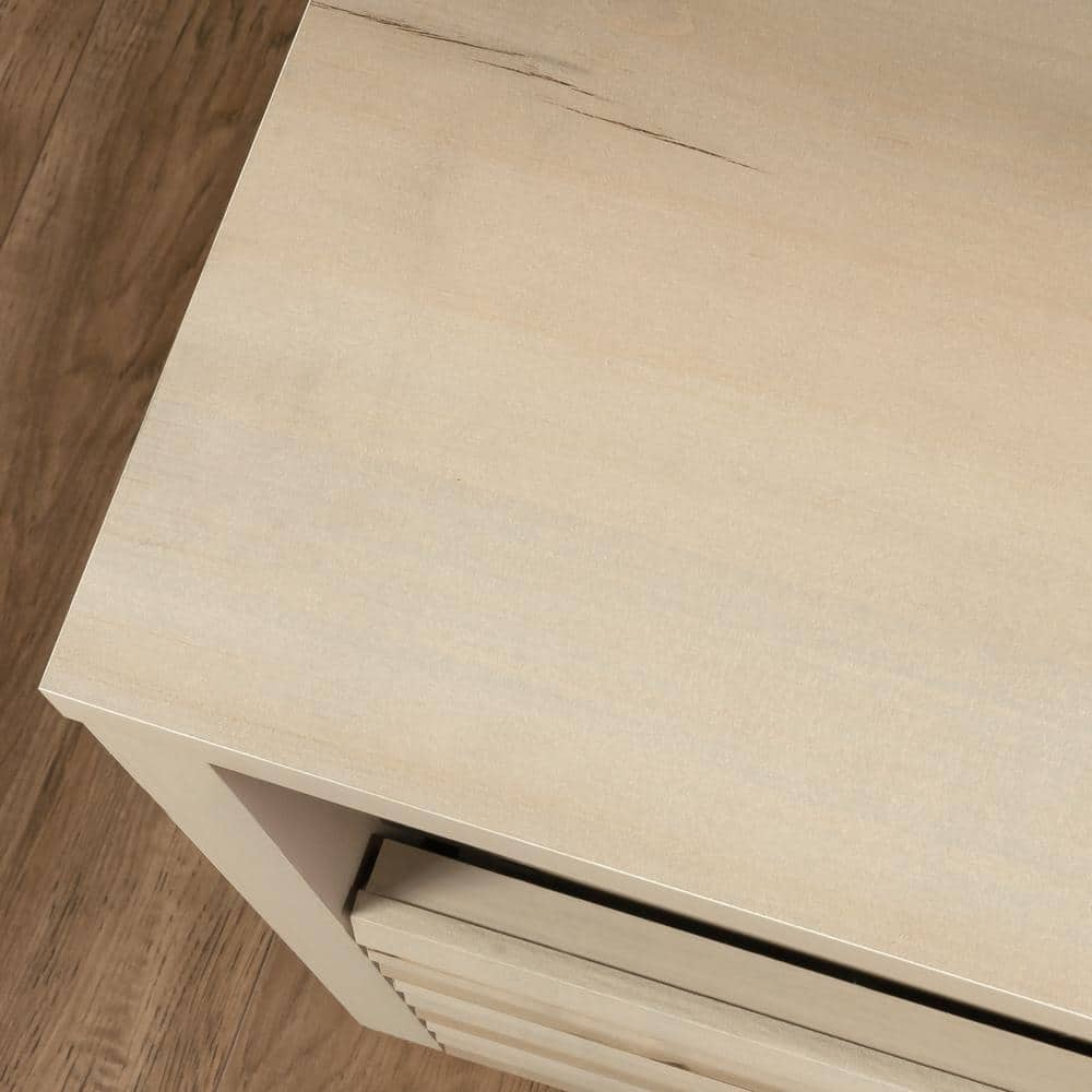 Sauder Harvey Park TV Stand with Drawers for TVs up to 70", Pacific Maple Finish