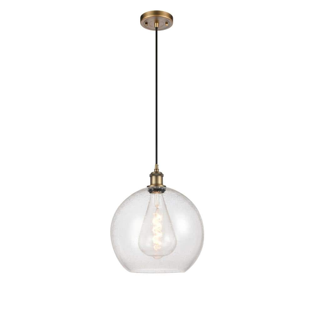 Innovations Lighting Athens 1 - Light Pendant in  Brushed Brass