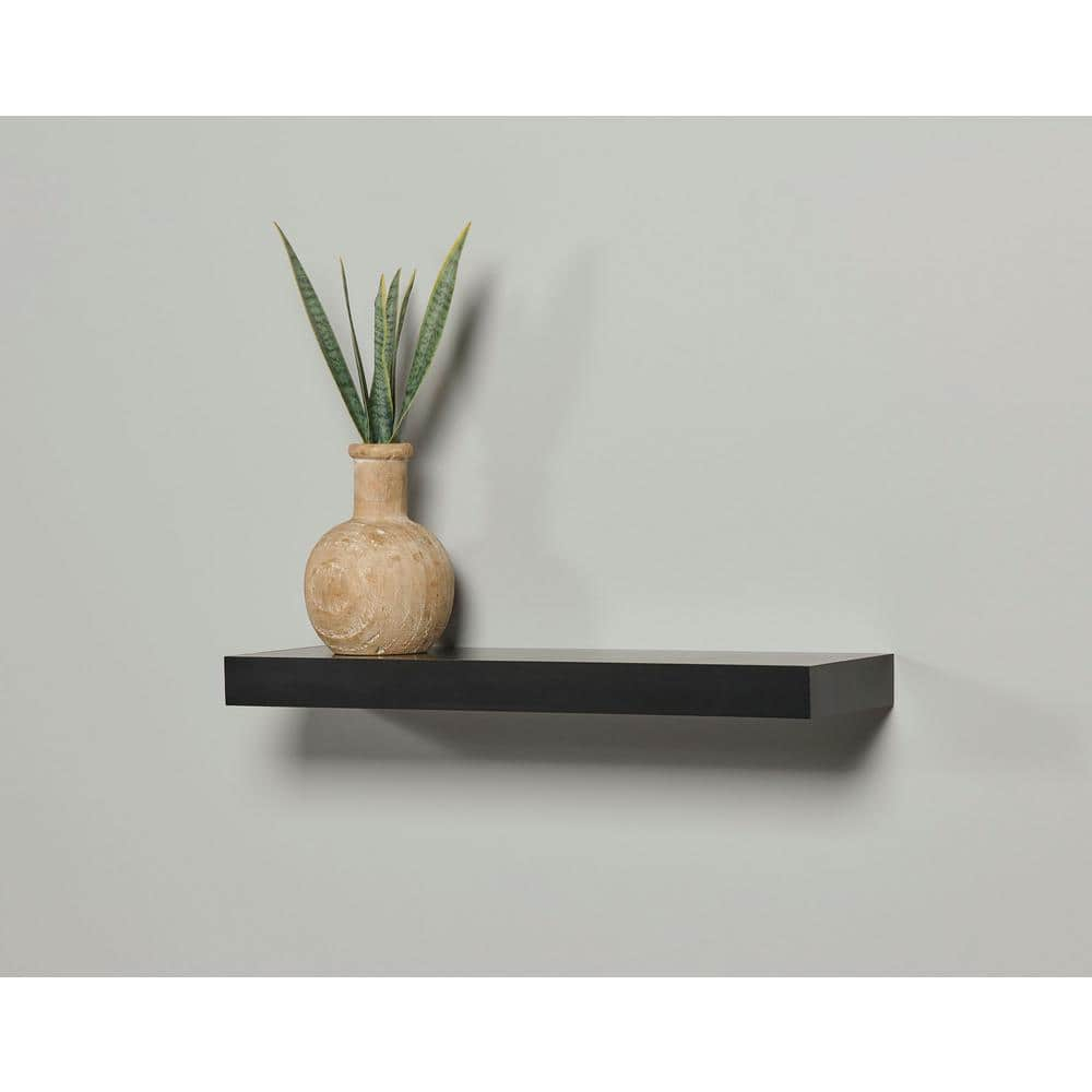 Mini Avalon 6"x20" Black Floating shelf
