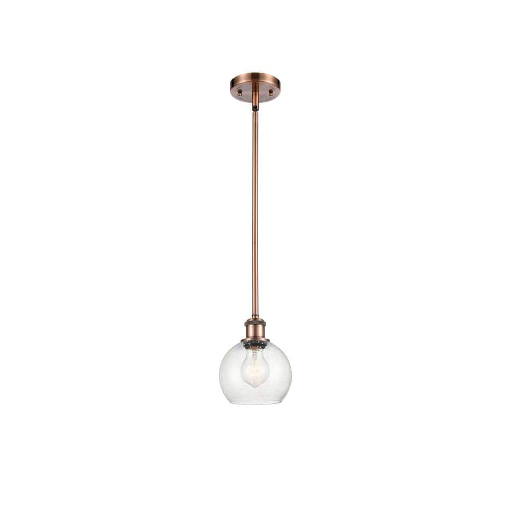 Innovations Lighting Athens 1 - Light Pendant in  Antique Copper