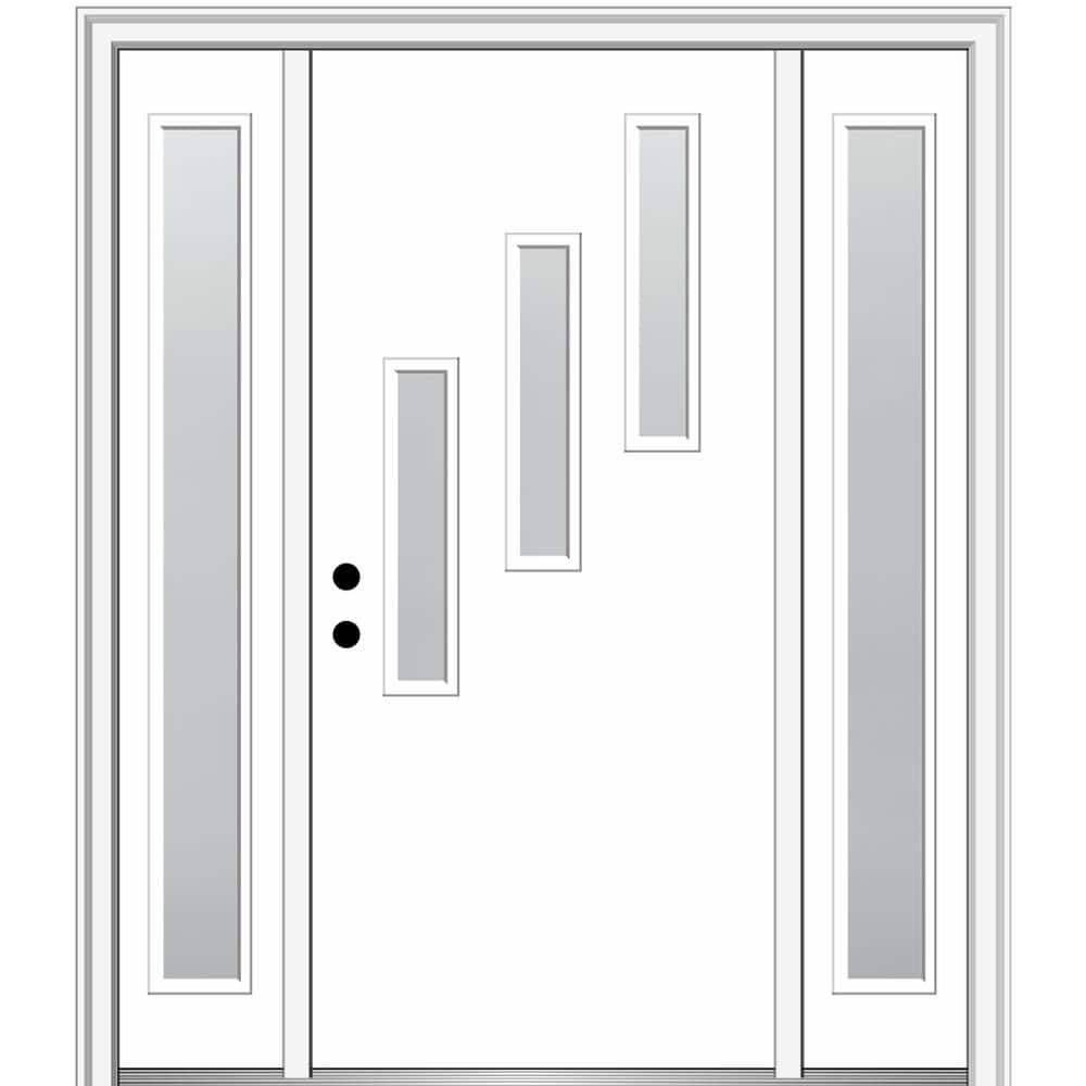 MMI DOOR 81.75'' Glass Fiberglass Front Entry Doors