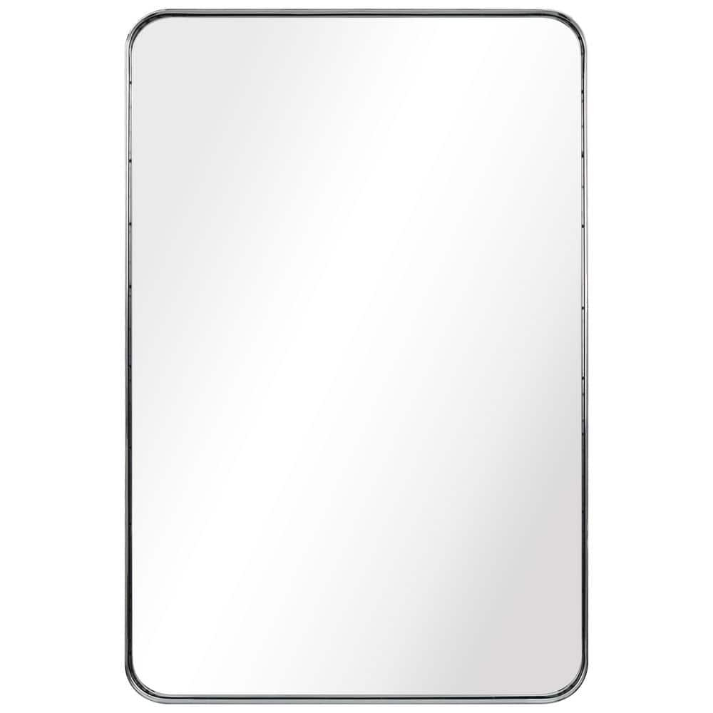 Empire Art Direct Ultra Stainless Steel Rectangular Wall Mirror Polished Silver 24" x 36" Silver