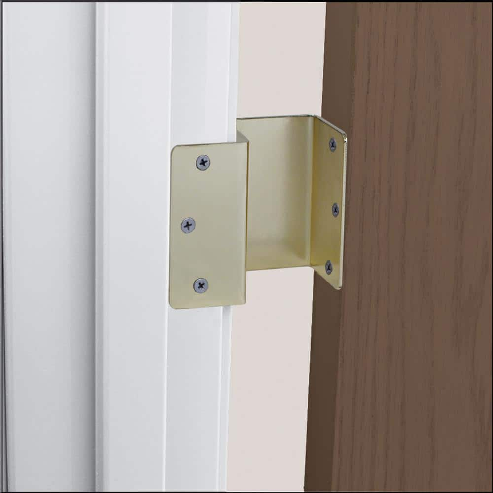 HealthSmart Expandable Door Hinges, Allow up to 2 Extra Inches for Handicap, Wheelchairs, Walkers and Rollator Accessibility, 2 Hinges, Brass